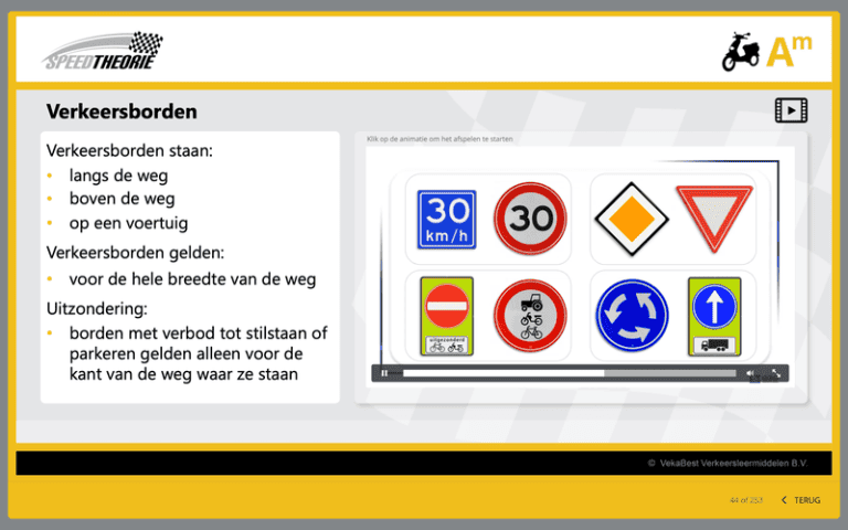 Scooter theorie oefenen