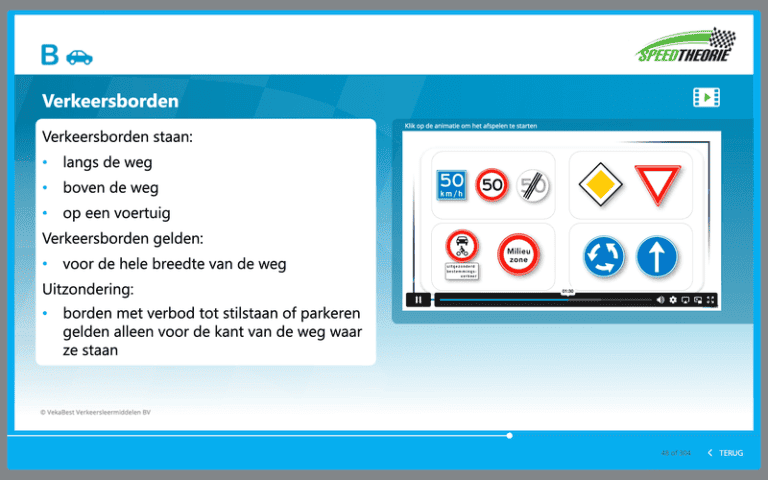 Auto theorieboek en theoriecursus