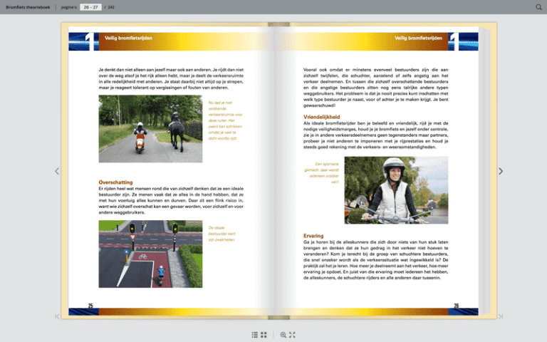Bromfiets scooter theorie oefenen