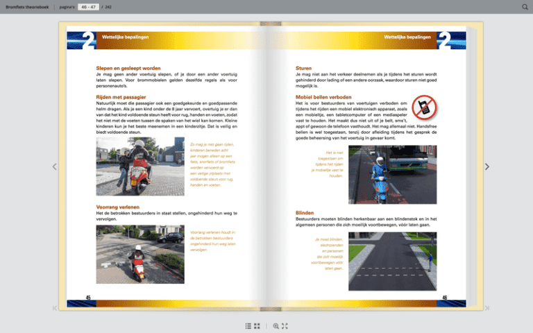 Bromfiets scooter theorie oefenen