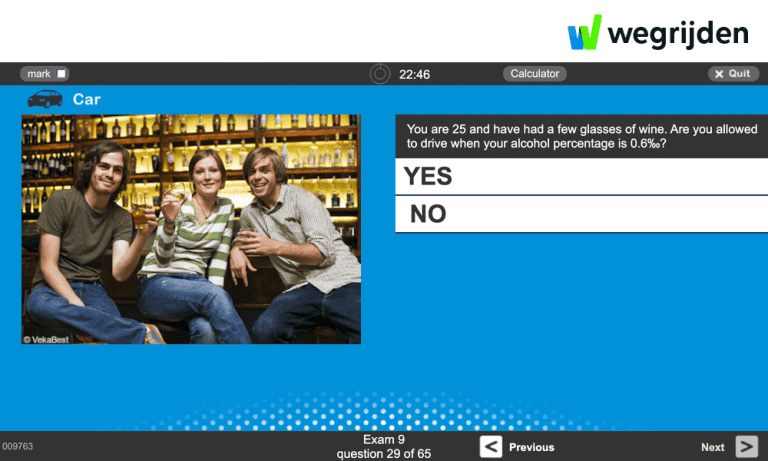 Practice car theory exam online