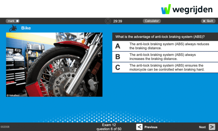 Practice motorcycle theory online