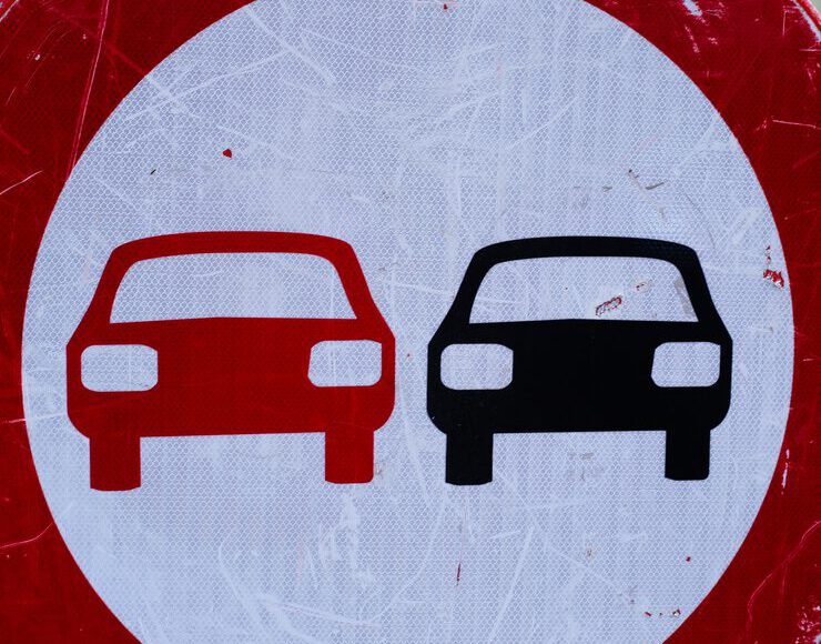 Inhaalverbod verkeersbord F1